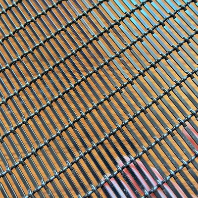 Il nero architettonico di acciaio inossidabile Mesh Metal Woven Wire Spray della facciata per il recinto decorativo