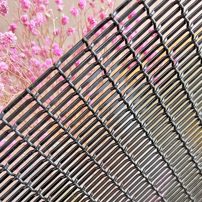 Il nero architettonico di acciaio inossidabile Mesh Metal Woven Wire Spray della facciata per il recinto decorativo