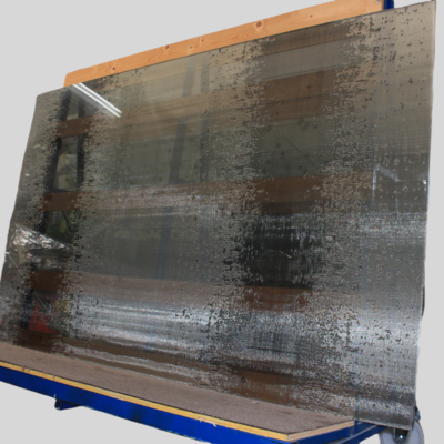 Tintura di vetro colorato stratificato rete di filo per facciata di costruzione
