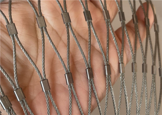 Recinzione in rete metallica flessibile e resistente in acciaio inossidabile per parapetti