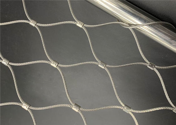 Rete in fune con puntali in acciaio inossidabile da 2,5 mm, robusta e flessibile per facciate di edifici e pareti verdi
