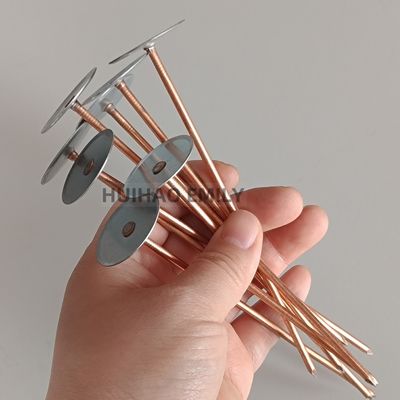 Perni di isolamento a testa tonda in acciaio zincato da saldare alla lamiera dei condotti