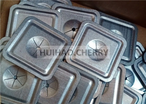 Clip a molla autobloccante quadrata da 38 mm per isolamento, materiale acciaio zincato