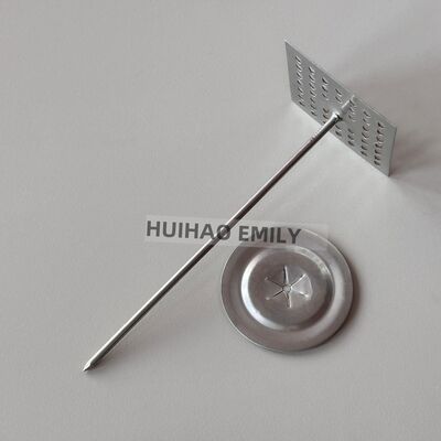 50 mm Base perforata di lana di roccia Pini di isolamento fissi con tappo a cupola Lavatrice