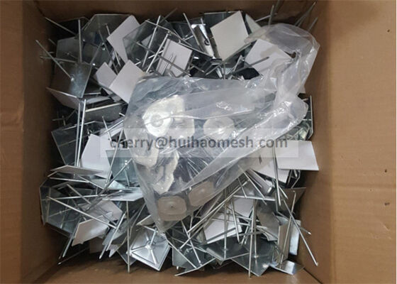 Isolamento autoadesivo di base Stick Up Pins 2-1/2 "per fissare l'isolamento a HVAC, soffitto e fini di condotti