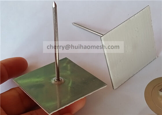 63.5mm Acciaio Galvanizzato Self Stick Isolazione Pins per installare pannelli isolanti di schiuma
