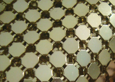 Tessuto di pacco di metallo di alluminio flessibile da 3 mm per decorazioni d'interni