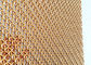 Passo tessuto decorativo unito dell'involucro di colore 5mm dell'oro della maglia dell'acciaio inossidabile del cavo
