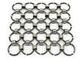 drappi d'ottone della maglia dell'anello di Chainmail del metallo di colore di 1,5 x15mm per lo schermo della finestra