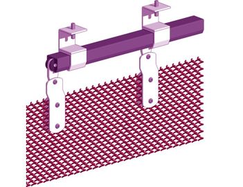 Divisorio Spazio Tenda a Bobina in Acciaio Alluminio Personalizzato Filo 0.8mm