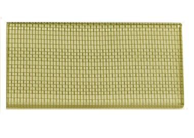 Vetro laminato con tessuto a rete metallica dorata
