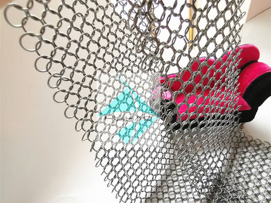 Tipo di tessuto Cartone Acciaio anello rotondo maglia cintura anello a catena