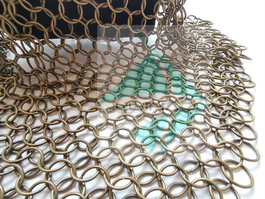 2mm 20mm Tenda divisoria a rete metallica per decorazione