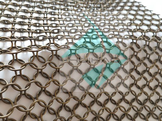 2mm 20mm Tenda divisoria a rete metallica per decorazione