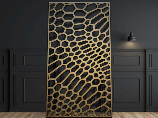 1220x3050mm Laser Cut Aluminum Mesh Panel per recinzione esterna