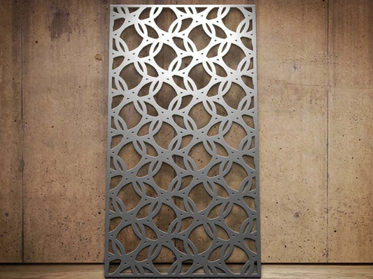 1220x3050mm Laser Cut Aluminum Mesh Panel per recinzione esterna