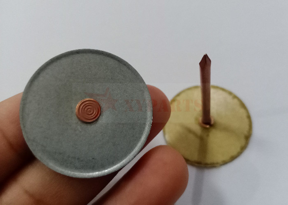 Isolamento della testa della tazza Pini saldati con base rotonda di 30 mm per l'isolamento dei condotti HVAC