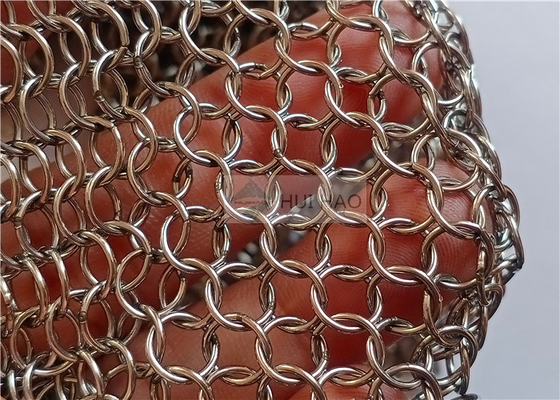 Rete metallica di saldatura della posta a catena di acciaio inossidabile 0.8x7mm usati per le tende del divisorio