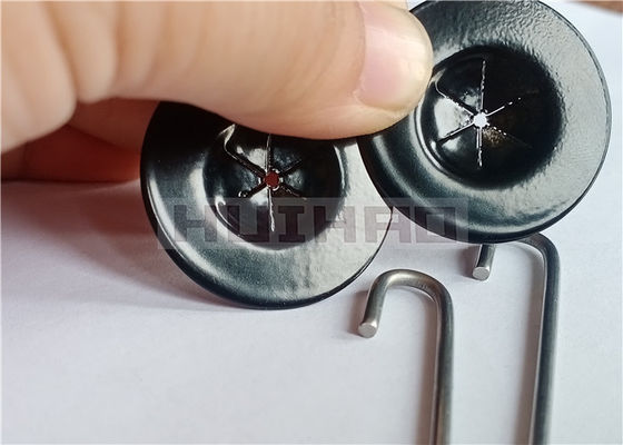 Ranelle di bloccaggio di auto rivestito nero resistente UV di Mesh Clips With del cavo del pannello solare del metallo