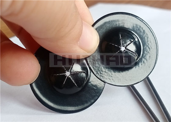 le ranelle di bloccaggio di auto di acciaio inossidabile di 38mm raddoppiano il rivestimento nero laterale usato per fissare Mesh To Solar Panels