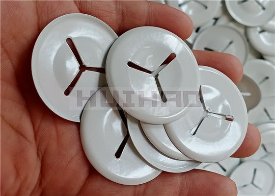 Clip dell'isolamento di acciaio dolce con il rivestimento bianco di colore per riparare i perni dell'isolamento