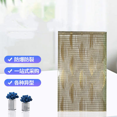 8 millimetri di tessuto fine Mesh Laminated Glass Interior Decoration