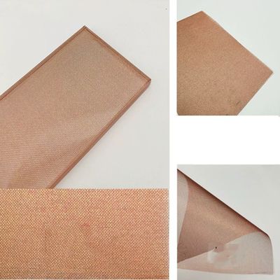 Colore rosso di Mesh Laminated Glass Curtain Wall del tessuto
