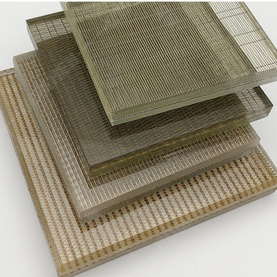 Decorazione Art Fabric Laminated Glass With Mesh Interlayer