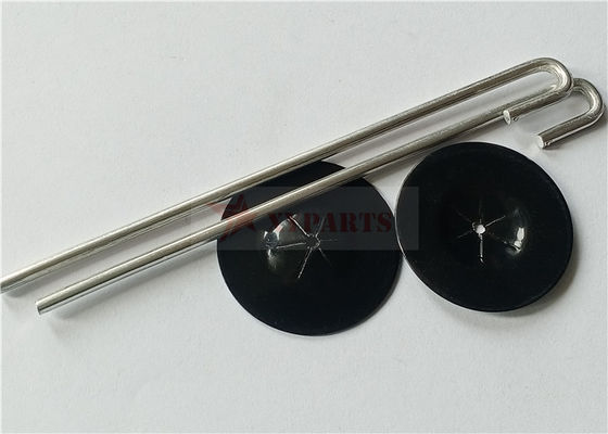 pannello solare di alluminio di 2.5mm che rinforza le ranelle di bloccaggio di auto di Mesh Clips With Black Coating