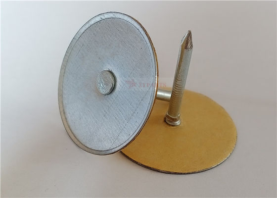 Pini di testa di tazza elettrica di acciaio al carbonio per fissare l'isolamento in fibra di vetro sui condotti metallici