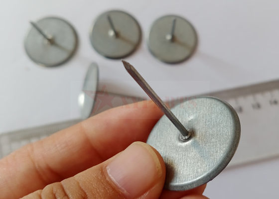Acciaio galvanizzato M1.8x30mm Pini di rivestimento dei condotti per l'isolamento dei condotti Hvac