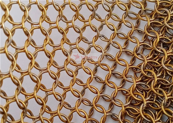 0.8x7mm Acciaio inossidabile Ring Mesh per chiusure notturne del centro commerciale