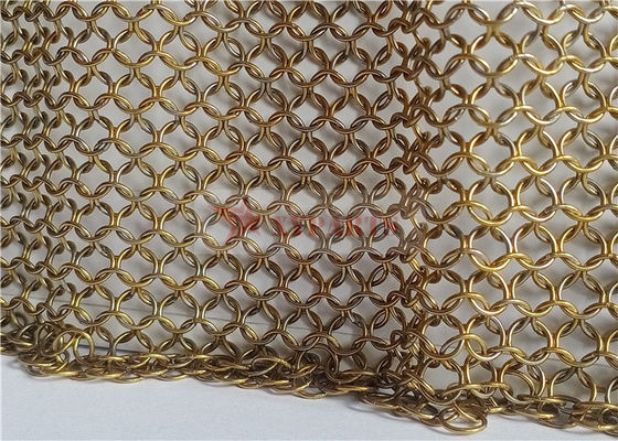 Tenda a rete ad anello in metallo da 12 mm facile da installare per la decorazione dell'hotel