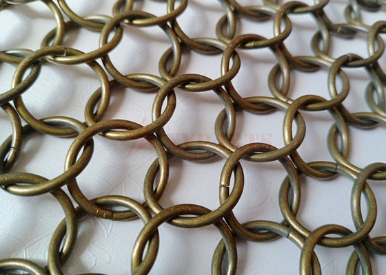 Maglia dell'anello del metallo di colore bronzo 1.5x15mm come divisori dello spazio per il centro commerciale