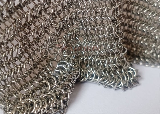 Tipo saldato della tenda della maglia della cotta di maglia dell'acciaio inossidabile 0.53x3.81mm per gli schermi della protezione antincendio e i divisori della stanza