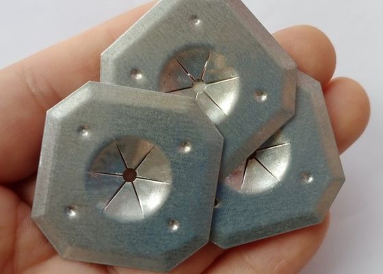 Lavatrice a chiusura automatica in acciaio galvanizzato quadrato da 32 mm per perni isolanti