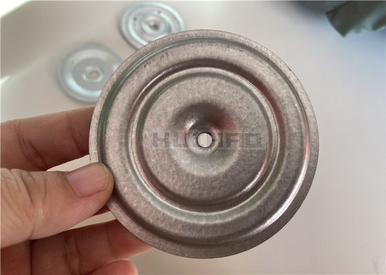 Piastre di fissaggio isolanti in acciaio rivestite in alluminio-zinco da 75 mm per il fissaggio dell'isolamento del tetto e delle tavole di copertura