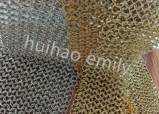 Disegno d'interni Cornice a maglia rotonda in metallo con SS Eletroplating