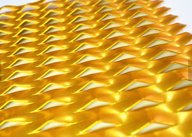 Maglia metallica ampliata alluminio triangolare del foro di PVDF Galden per assorbimento acustico