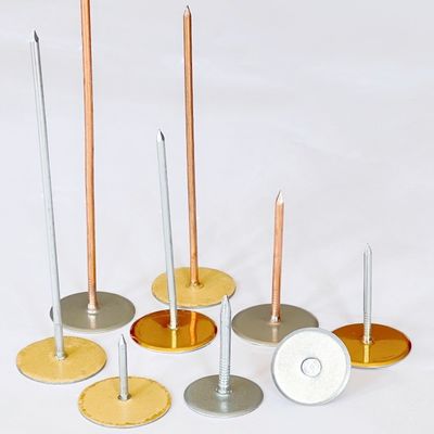 Testa di coppa in acciaio galvanizzato Pini saldati progettati per saldare e proteggere gli involucri Isolamento per condotti HVAC