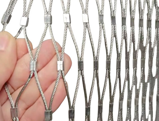 Architettura flessibile 2' x 2' SS304 Rope Mesh per la sicurezza
