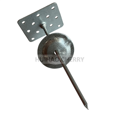 Perni di isolamento perforati in alluminio 1.6x24x24mm autoadesivi utilizzati per fissaggi di isolamento termico a cappotto