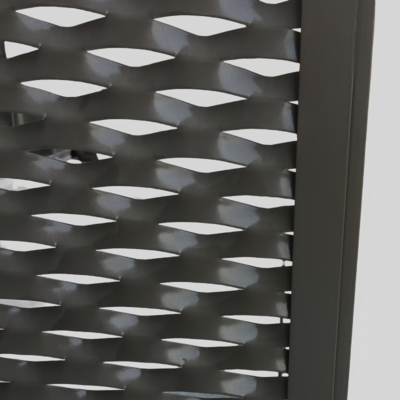 Fassata di rete architettonica PVDF in metallo esteso con telaio di installazione