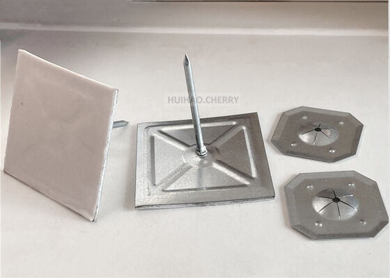 Spilli e rondelle per isolamento calibro 12 in acciaio zincato per isolamento in lana di roccia