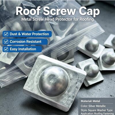 Acciaio galvanizzato Rectangle Roof Cap Washers For Cover Roofing Screw UV resistente