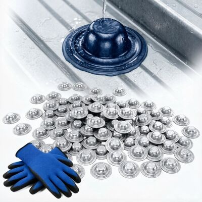 36 mmx11 mm Vitri impermeabili per tetti metallici Vitri a copertura di tappo per tetti esessuali auto-perforazione