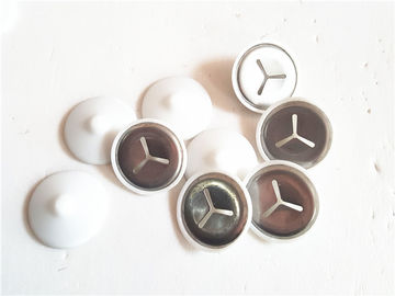 1-1/2» ranella di bloccaggio di auto di plastica bianco della copertura del diametro per i perni bimetallici
