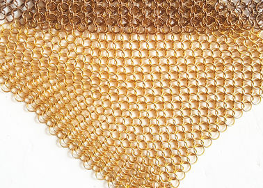 Drappi della maglia metallica del divisore dello spazio, maglia d'ottone dell'anello di Chainmail del cavo della tenda dell'hotel