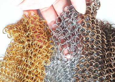 Tenda della maglia dell'anello del metallo intrecciata catena con l'apertura di 10MM per drappi interni