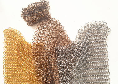 Maglia dell'anello del metallo di protezione antincendio di 1.2MMX10MM per montaggio del muro divisorio